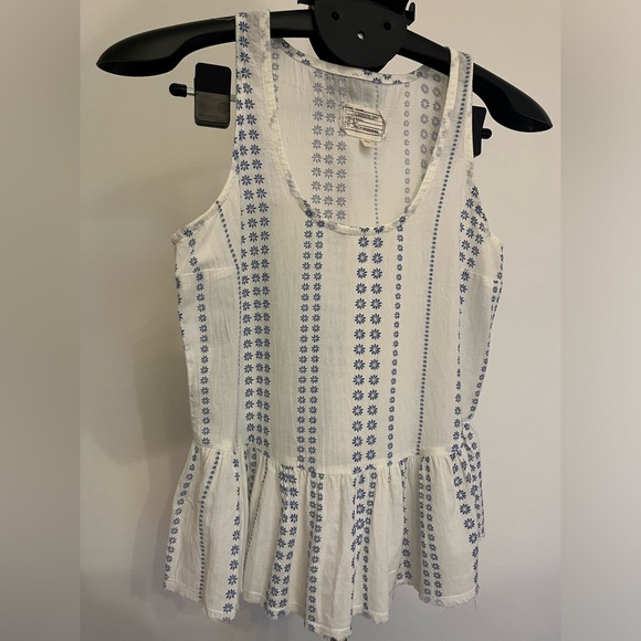 Current Elliott Printed The Ballet Tank Top Daisy Stripe - Picture 7 of 9